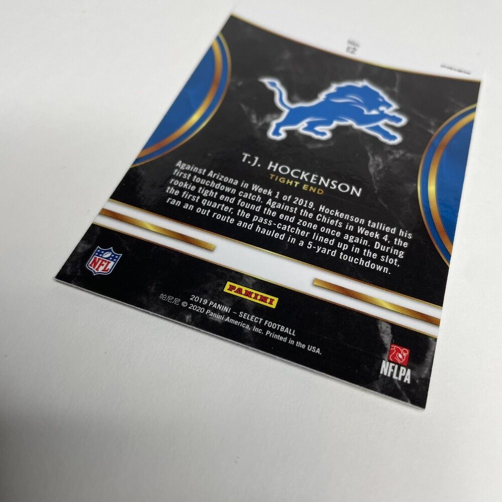 TJ HOCKENSON 2019 Panini Select Selections Silver Prizm #12 Rookie Card RC - Picture 8 of 8